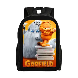 Garfield-Backpacks for Girls, Cute School Backpack, Aesthetic Bookbag for Teens, Lightweight Classic Backpack for Travel, Work, Picnic A-9