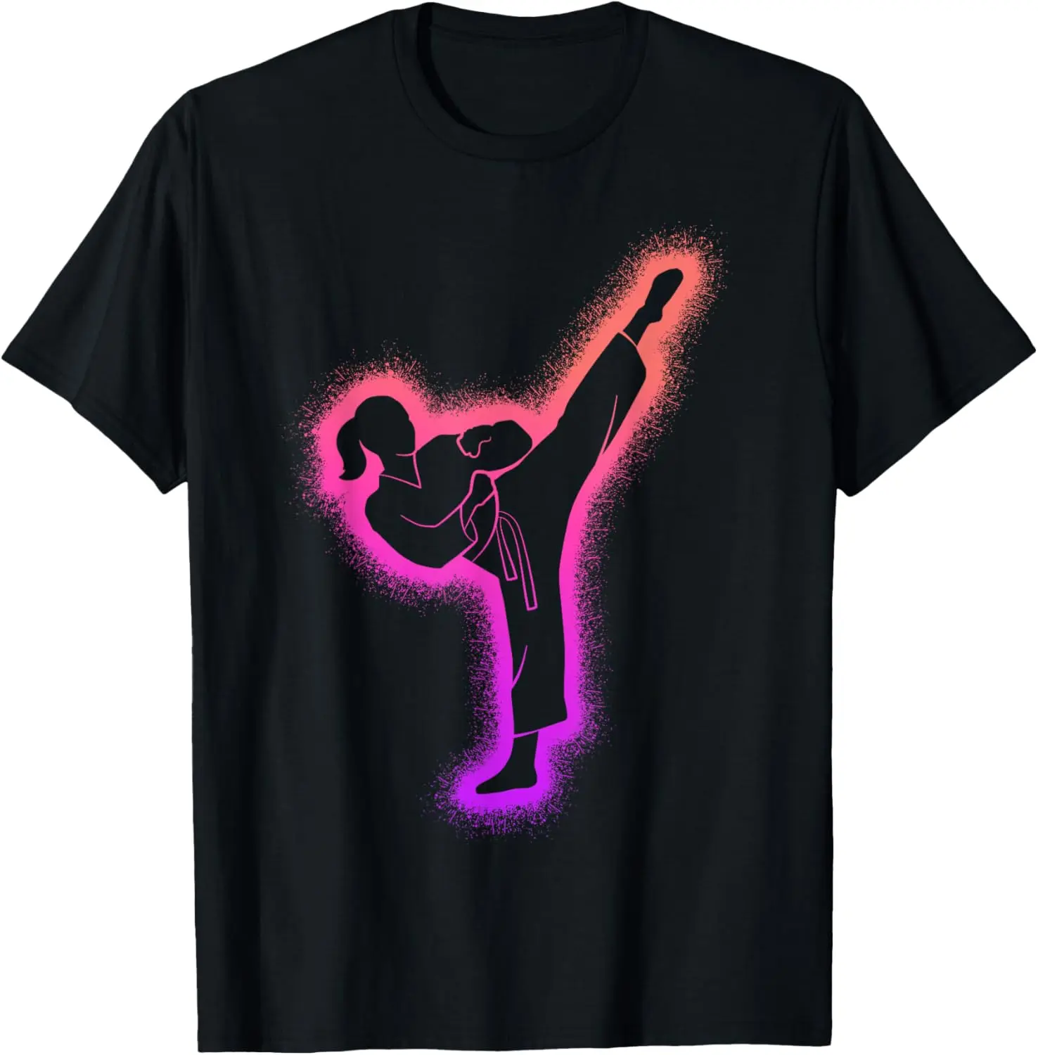 Women's 100% Cotton Graphic Sarcastic Crew Neck Martial Arts T-Shirt - All-Seasons Top for Karate Enthusiasts