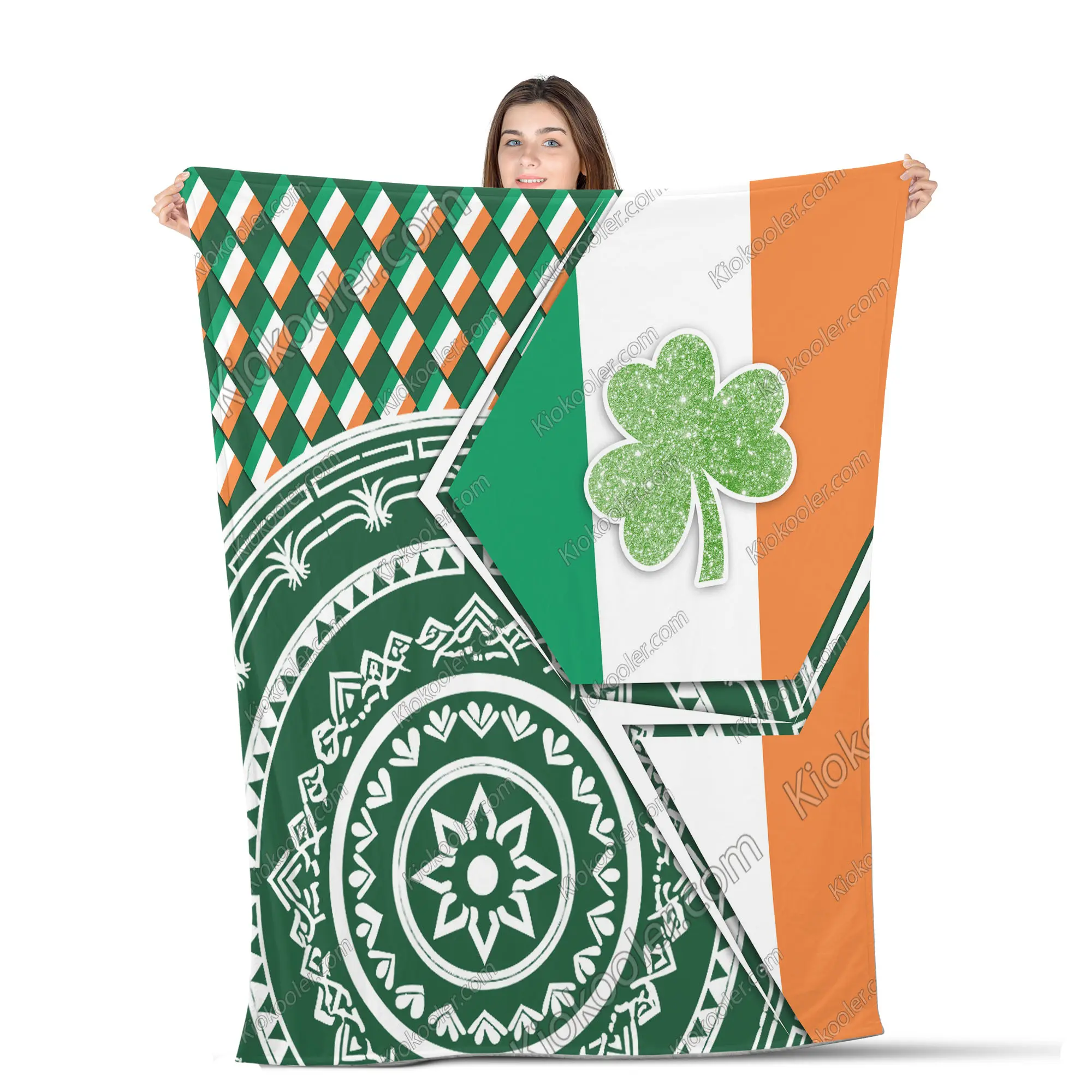 Ireland Celtic Blanket, Celtic All Season Blanket ,Sofa Throw Blanket Comfort Warmth Soft Blanket Fleece Blanket, Sherpa Blanket