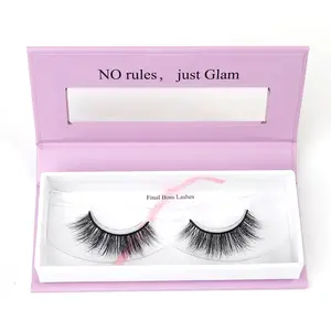 Final Boss Lashes Bold Voluminous 10-15mm C Curl Synthetic Fibers for Night Out Cosplay Streaming by Qingdao Bameier False Eyelashes Co.