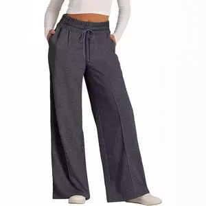 Women’s Wide Leg Sweatpants High Waisted Baggy Flared Pants Drawstring Athletic Joggers