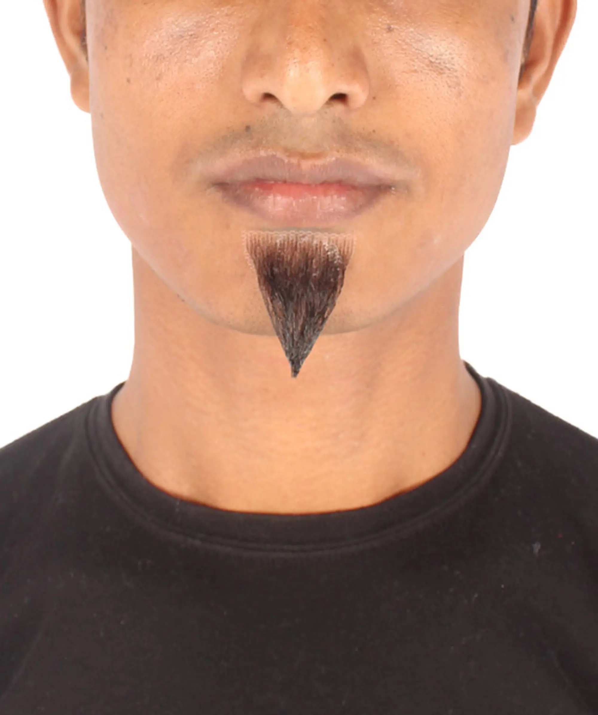 Men's Short Goatee Facial Hair | Adult Black Beard for Costume Party | Ideal for Halloween and Themed Cosplay