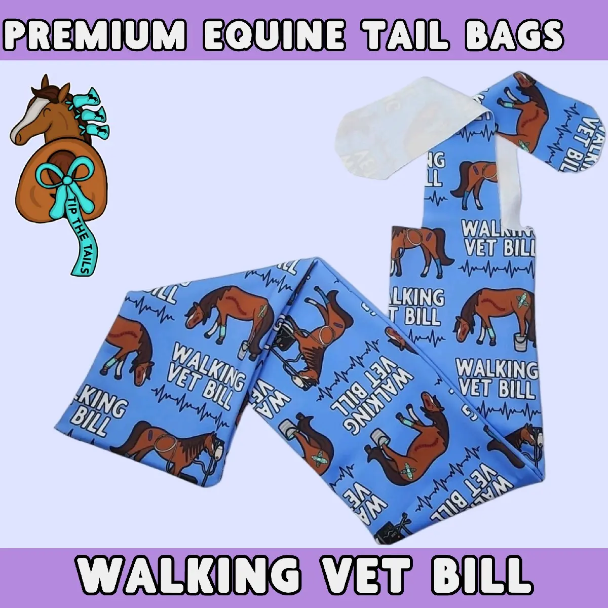 Walking Vet Bill Equine Tail Bag Walking Vet Bill Equine Tail Bag