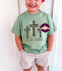 Youth & Toddler  Camo Cross Trio shirt, country boy clothes, toddler boy clothes, easter's day, family matching shirt