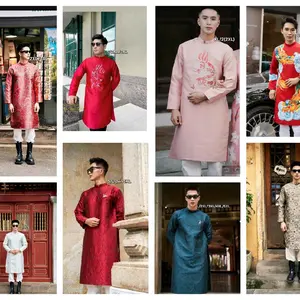 Áo Dài Nam M36 ( Vietnamese Size ) / Men Ao Dai / Boy Ao Dai / Luna Ao Dai / Vietnamese Ao Dai