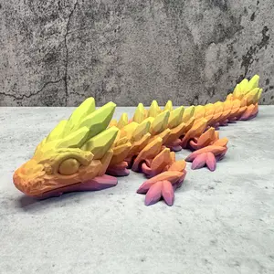 3D Printed Articulated Gemstone Dragon