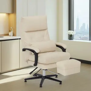 BarberPub Reclining Salon Chair with Footrest 360° Swivel Adjustable Height Lash Pedicure Chair for Spa Tattoo Brows Facials Eyelash Extensions 8183