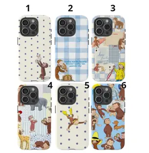 Curious Georgee Phone Case – Cute Cartoon Monkey Protective Cover for ip and samsung, for iPhone 17 promax, gift for fans Cellphone Protection