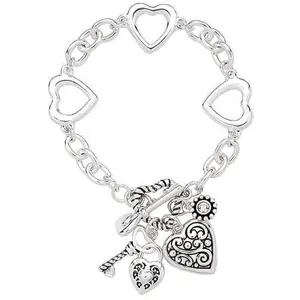 Freebird Jewelry Box Heart Lock & Key Charm Bracelet