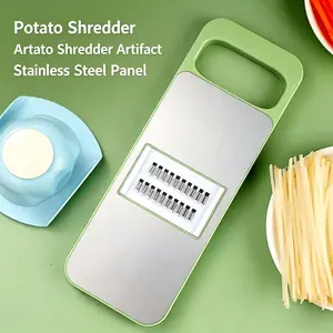 Stainless Steel Multi-Functional Vegetable Slicer, Pasta Peeler, Potato Grater, Kitchen Cutting Tool, Durable Design, Daily Use, Meal Prep Efficiency