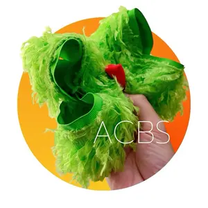 Favorite green guy Fur Bow