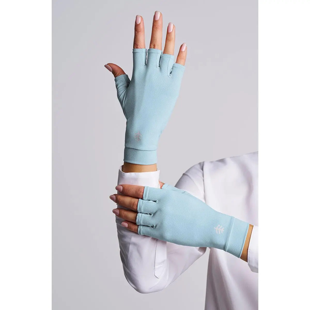 Ouray Fingerless Gloves | Light Blue Ouray Fingerless Gloves | Light Blue