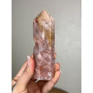 Extra Sparkly Pink Amethyst Tower #7A - Extra Grade, Polished Amethyst Mineral