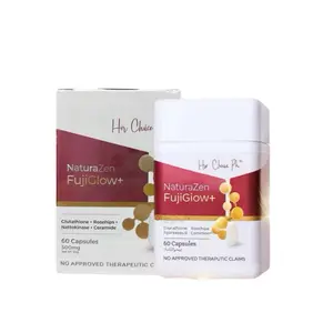 Her Choice PH NaturaZen FujiGlow+ Glutathione with Rosehips, Nattokinase, Ceramide & Inositol – 60 Capsules (500mg)