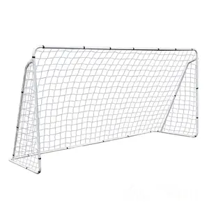 LEMY 12x6 / 6x4FT Portable Soccer Goals Set for Backyard – Large Football Net with Steel Posts, Ground Stakes & Carry Bag