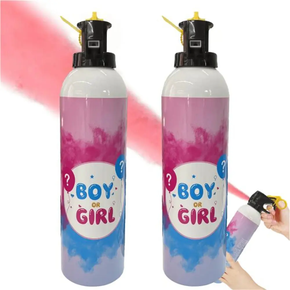 Gender Reveal 2 Packs Set Baby Girl Reveal Color Powder Pink Blue Color Decor Idea for Gender Reveal Announcement Party Supplies