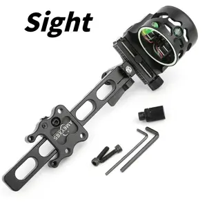 1pc five-pin aiming long bow and arrow sight has clear vision and easy installation to improve archery stability Archery accessories