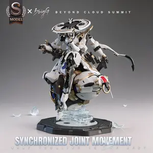 Cloud Peak Zen Mech Collectible Figure, Advanced Alloy Skeleton Robot Model, Cyberpunk Lotus Base Jointed Display, 36cm Adult Artwork, Articulated Figures, Articulating Figurines