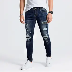 GINGTTO Men's Ripped Stretch Jeans Slim Fit Distressed Skinny Denim Pants Fashion Comfort Tapered Leg Fathersdaygift GINGTTO Men's Ripped Stretch Jeans Slim Fit Distressed Skinny Denim Pants Fashion Comfort Tapered Leg Fathersdaygift