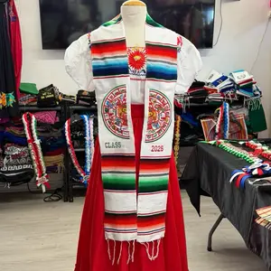 Graduation Sash Scarf Stole Class of 2026 calendario azteca
