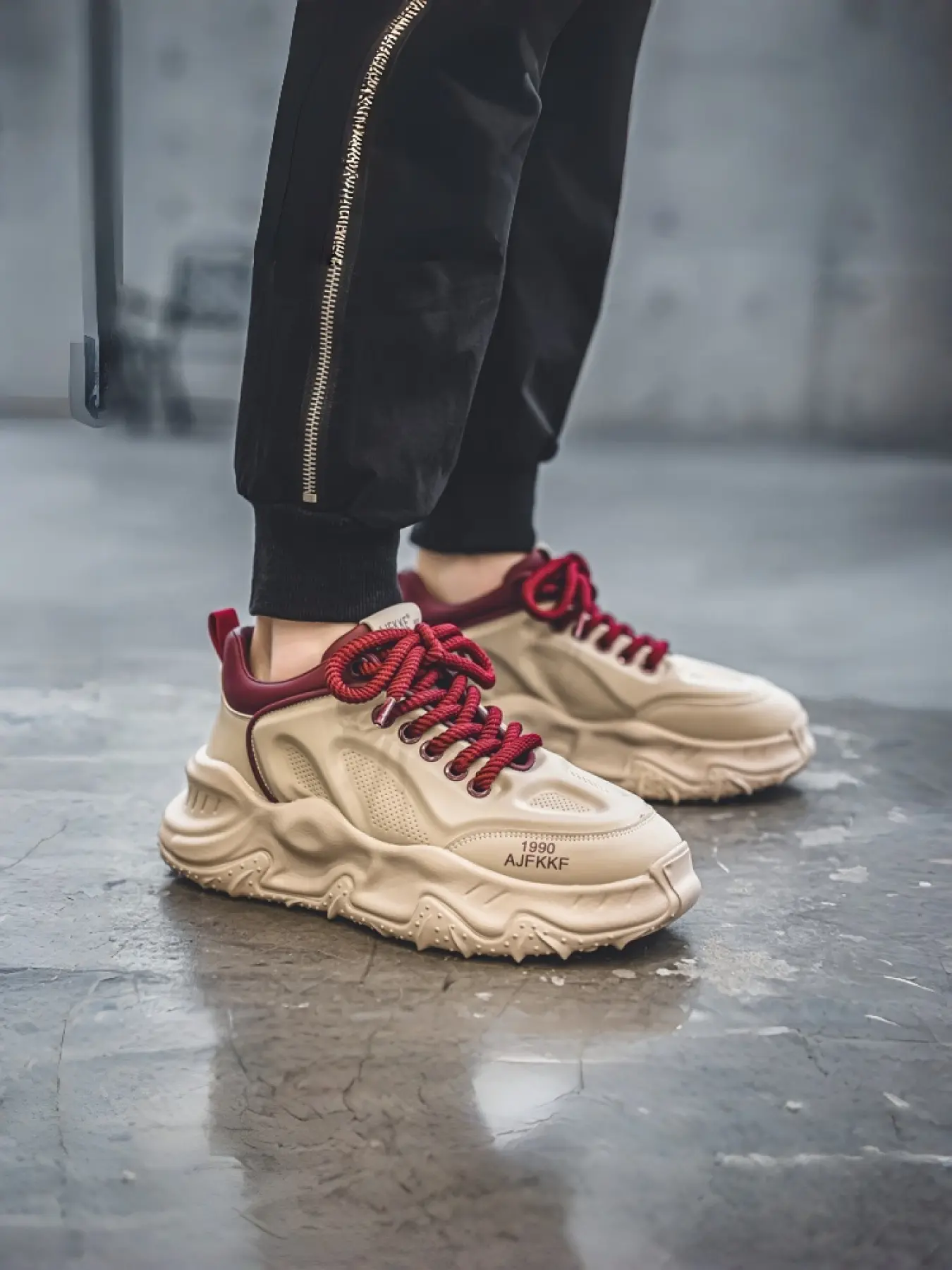 Men's Platform Dad Shoes | Fashion White Sneakers for Men | Thick Sole Casual Athletic Shoes Sports Shoes