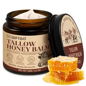 Gogiftgo Butter Honey Cream 120g, Natural Moisturizing Skin Care, Long Lasting Moisturizing, Perfect for Dry Skin, Daily Use, Softening & Nourishing