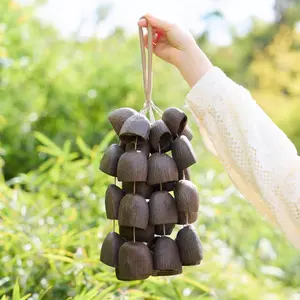 Natural Seed Pod Hand Bell Chime | Organic Shell Wind Chime for Calming ASMR & Home Decor outdoorfun