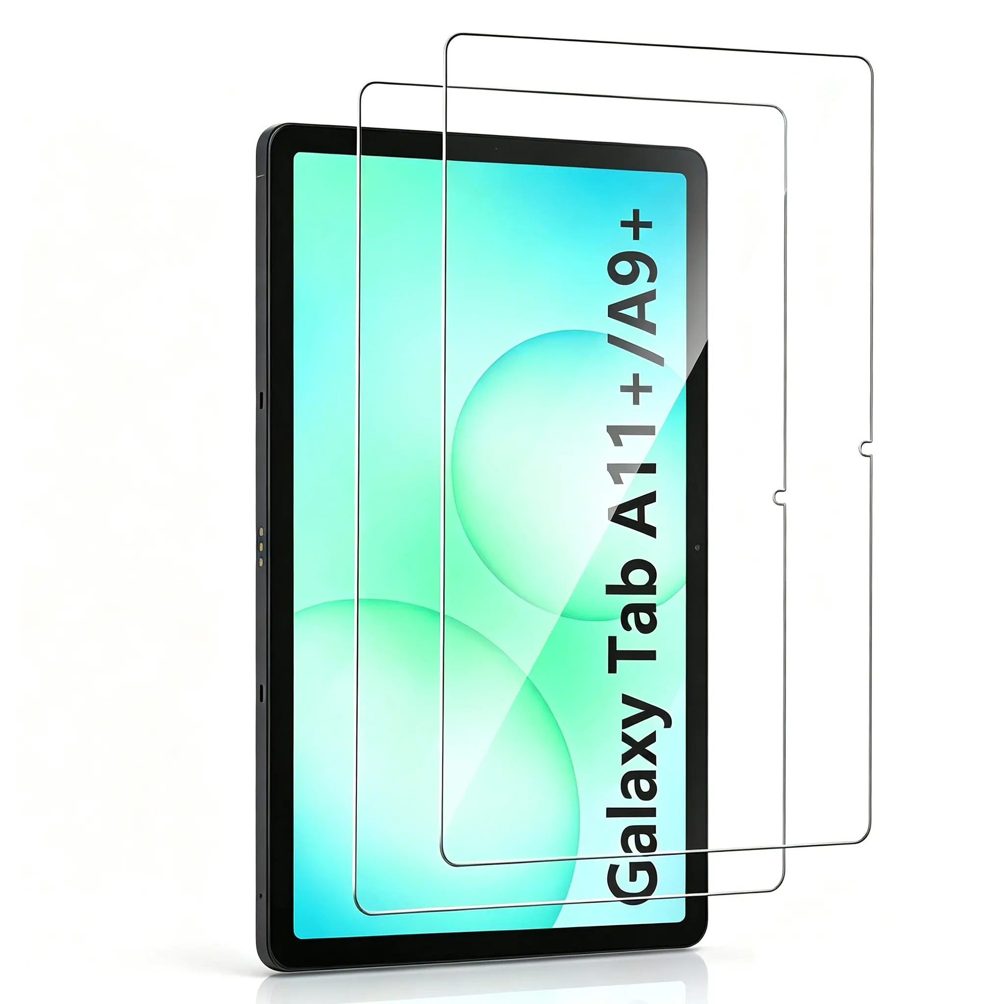 2 Pack Screen Protector for Galaxy Tab A11 Plus/Tab A9 Plus 11 Inch Tempered Glass for Samsung Tablet A11+/A9+[2025/2023], 9H Hardness, Case Friendly, HD Clear, High Response