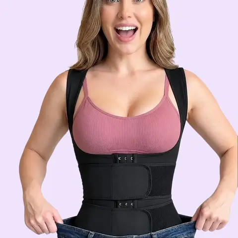 Women's Adjustable Tight Neoprene Sleeveless Sports Vest - Yoga Attire, Fitted Gym Tank Top for Running & Everyday Layering
