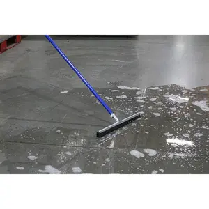 Ettore 61054 Wipe and Dry 18-Inch Floor Squeegee with 53-Inch Handle