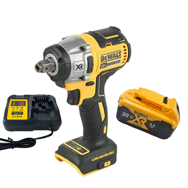 DEWALT 20V Cordless Dual-Purpose Impact Wrench, 1/2” Drive, 150FT-LBS Compact Brushless Tool for Mechanics & DIY Garage Work (Instant Bolt Removal Capability) Variable Speed Kit,trigger