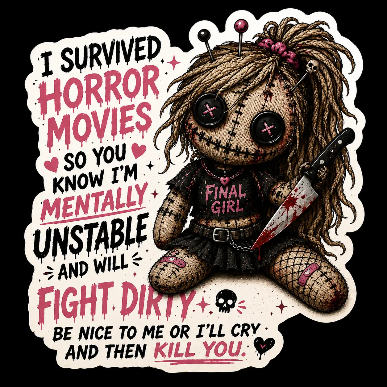 Final girl sticker