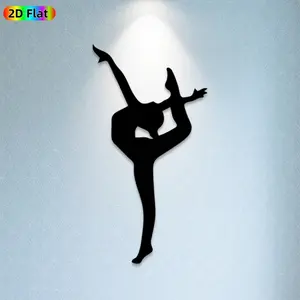 1pc Ballerina Metal Wall Art, Graceful Ballerina Statue Mural, Ideal Gift for Christmas, New Year, Dance Enthusiasts, Weather-Resistant Metal Wall Decor Wall Sculptures, Perfect for Living Room Wall & Garden Fence, Elegant Home Decor for Dance Lovers