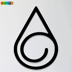 1pc Water Drop Metal Wall Art, Minimalist Water Drop Statue Mural, Ideal Gift for New Year, Easter, Minimalist Decor Enthusiasts,  Wall Sculptures, Perfect for Living Room Wall & Garden Fence, Contemporary Home Decor Accent