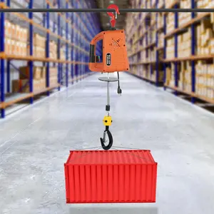 2300LBS/1T Electric Hoist Winch Portable Electric Power Winch New Upgrade Electric Hoist Crane w/Overload Protection 38ft Lifting Height for Attic Pro Utility Lift,3 in 1 Control Method Heavy Duty Industrial