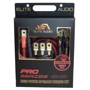 Elite Audio EA-PROK0-BIG3 | 0 Gauge Big 3 Upgrade Wiring Kit (Tinned Copper)