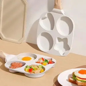 Non-stick Egg Frying Pan, 4-in-1 Egg & Breakfast Pan, Multi-Functional Egg Fryer – Perfect for Frying Eggs, Hamburgers, Bacon & More,  Easy to Clean, Non-Stick Coating, Multiple Shapes , kitche  bgadget, 4  in  1  pan, breakfast pan