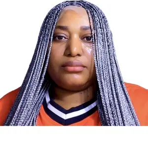A Full Lace Small Knotless Braided Wig