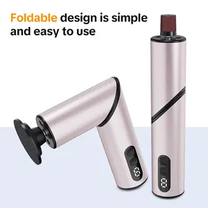 Advanced Foldable Electric Foot File for Smooth Feet at Home with Built-in Nail Grooming