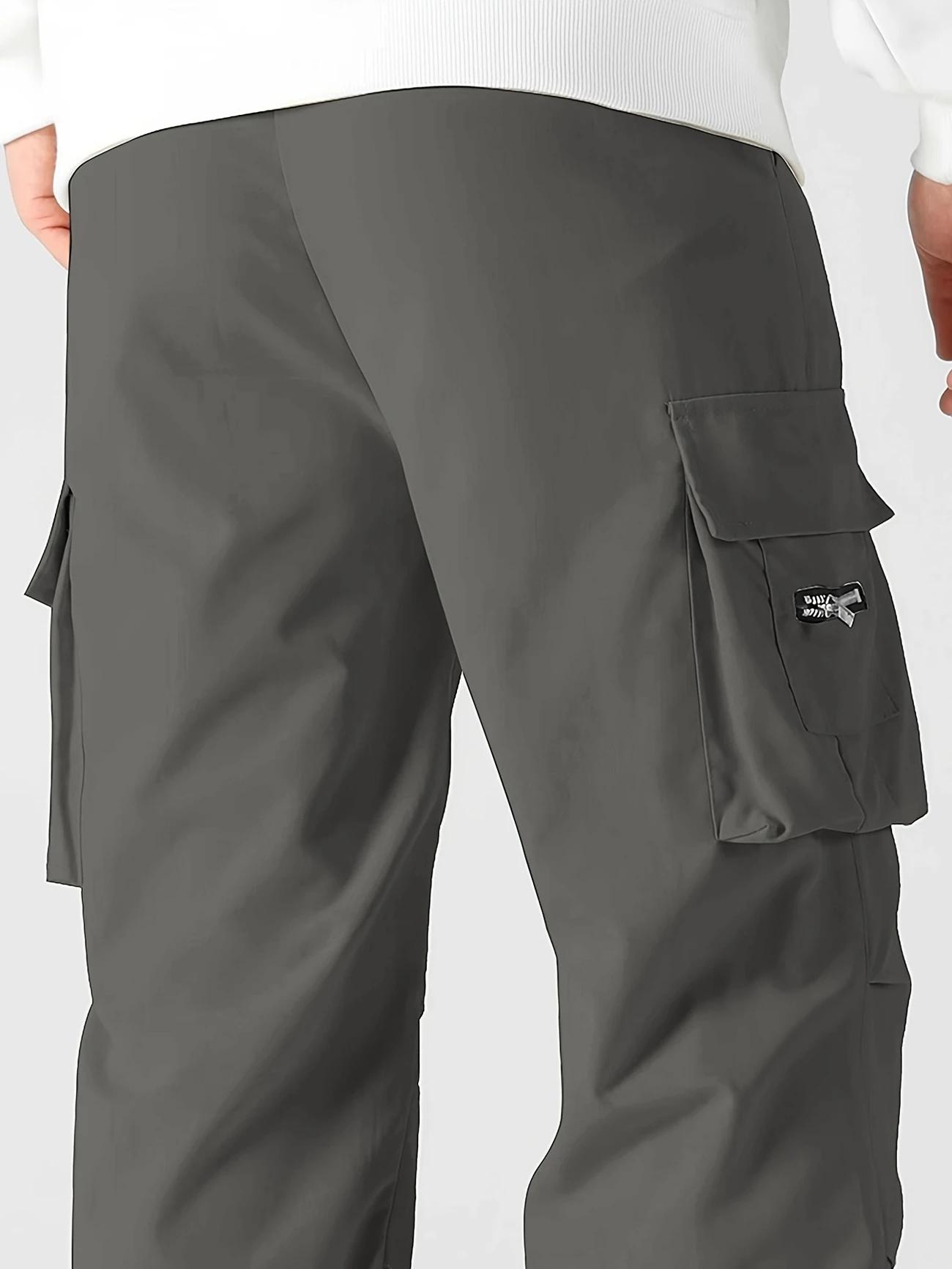 3 Pack Men's Tactical Cargo Pants, Elastic Waistband & Multi-Pocket Design, Perfect for Spring & Summer, Ideal for Outdoor Activities