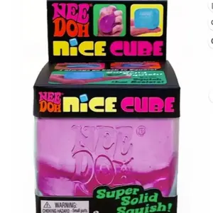 Squishy Cube - Classic Novelty Stress Relief Toy, Slime Texture Fidget Toy for Kids