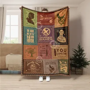 The Hunger Games Fleece Blanket, The Hunger Games Merch, Ballad Of Songbirds, Blanket For Home Sofa Bedroom Dorm Couch Office Car Travel Bed Room Decor Men Women and Gift Kids Birthday Gift