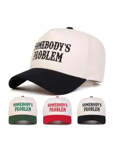 Letter Embroidery Trucker Hat, Casual Outdoor Sports Hat for Men & Women, Adjustable Sun Protection Cap for Daily Wear, Adjustable Snapback Cap