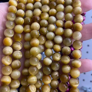 8 mm golden tigers eye crystal bead strand