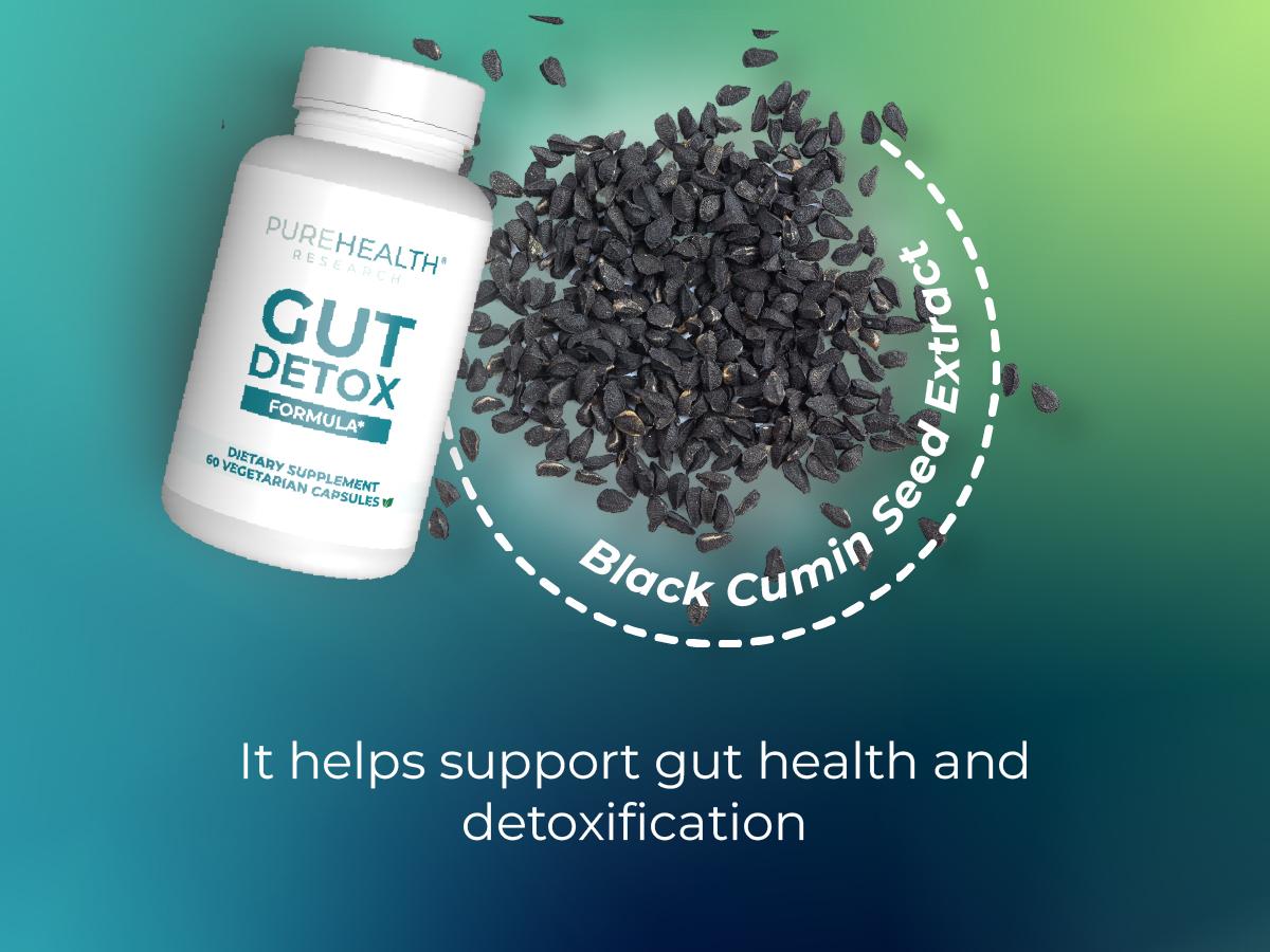Gut Detox Formula Digestion Supplement by PUREHEALTH RESEARCH - Comprehensive Gut Cleanse with Zeolite Detox & Zeolite Clinoptilolite - Cleanse Harmful Chemicals for Optimal Wellness - 60 Capsules Healthcare Dietary