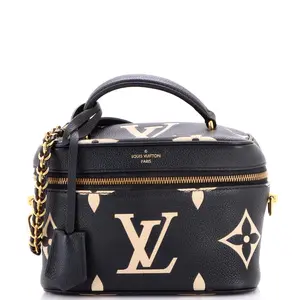 Pre-owned Louis Vuitton Leather Shoulder Bags Vanity Handbag Bicolor Monogram Empreinte Giant PM by Rebag