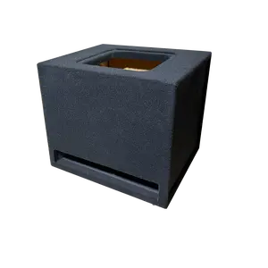 18" Kicker SoloX Subwoofer Enclosure – 7.5 cu ft Net, 28Hz Tuning, 1" MDF, 2.5" Top Baffle, Heavy-Duty Braced, Up-Fire with Front Slot Port