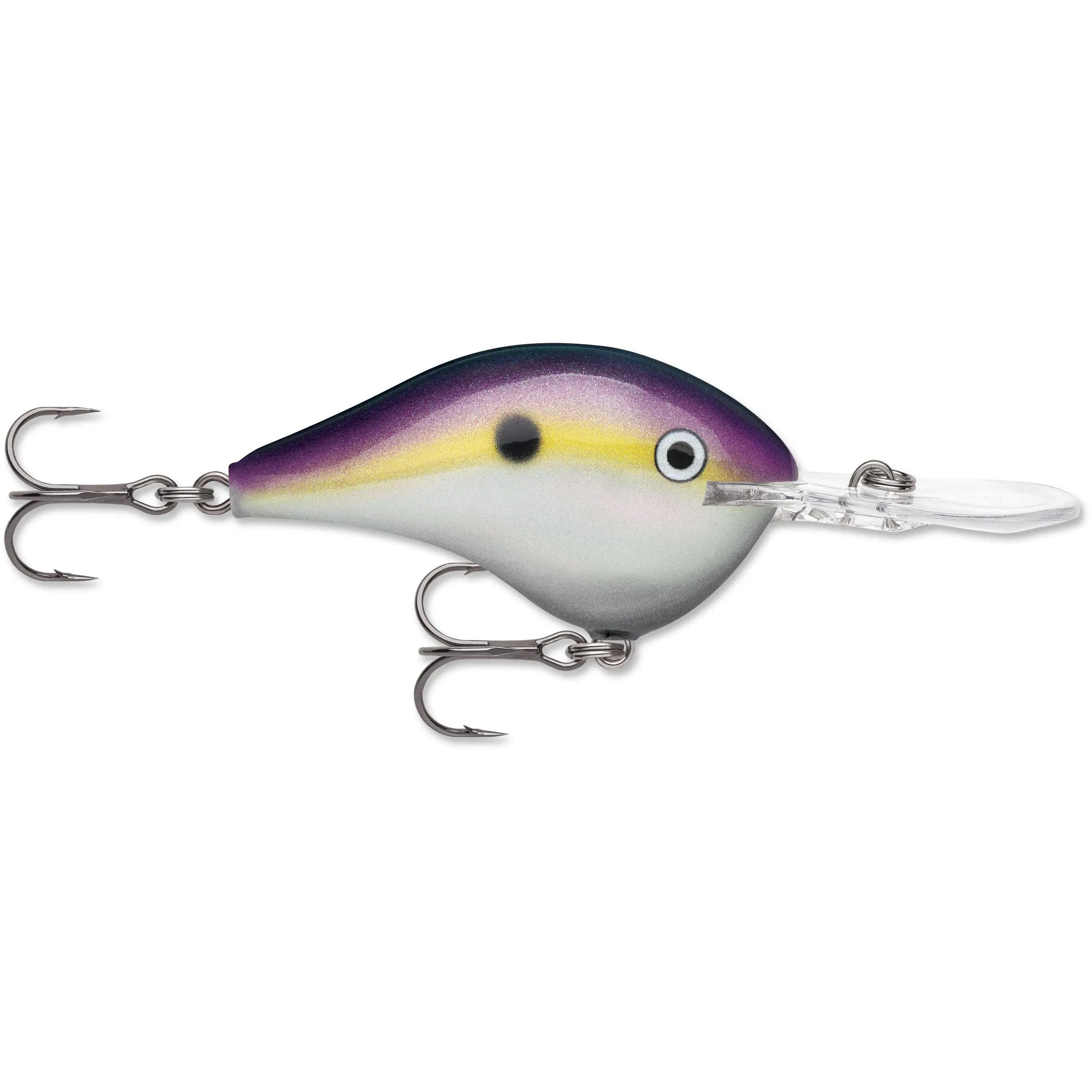 Rapala DT Series Crankbait DT16, 2 3/4 Inch Balsa Wood Artificial Lures, Fish-Shaped Lure with Side Action for Fishing