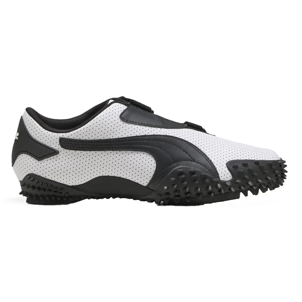 PUMA Mens Mostro Perforated Slip On Sneakers Shoes Casual - White
