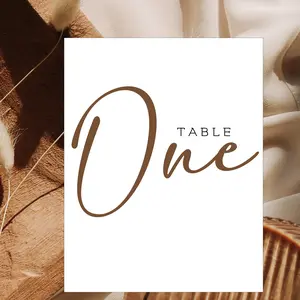 Bohemian Handwritten Wedding Table Number Signs, Boho Table Signs, Wedding Table Signs, Boho Wedding, Bohemian Table Number Signs